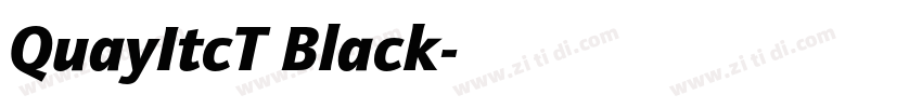 QuayItcT Black字体转换